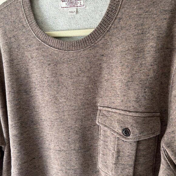 J. Crew Wallace & Barnes Vintage Cotton Sweatshirt with Pocket - MINT! - Picture 2 of 6